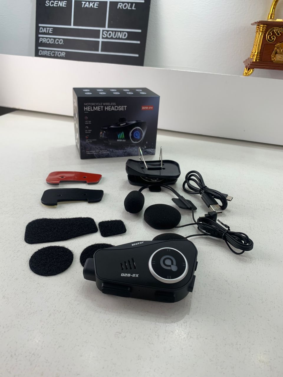 Oreillette Bluetooth pour Casque Moto avec Camera Full HD App Control  - Image 3