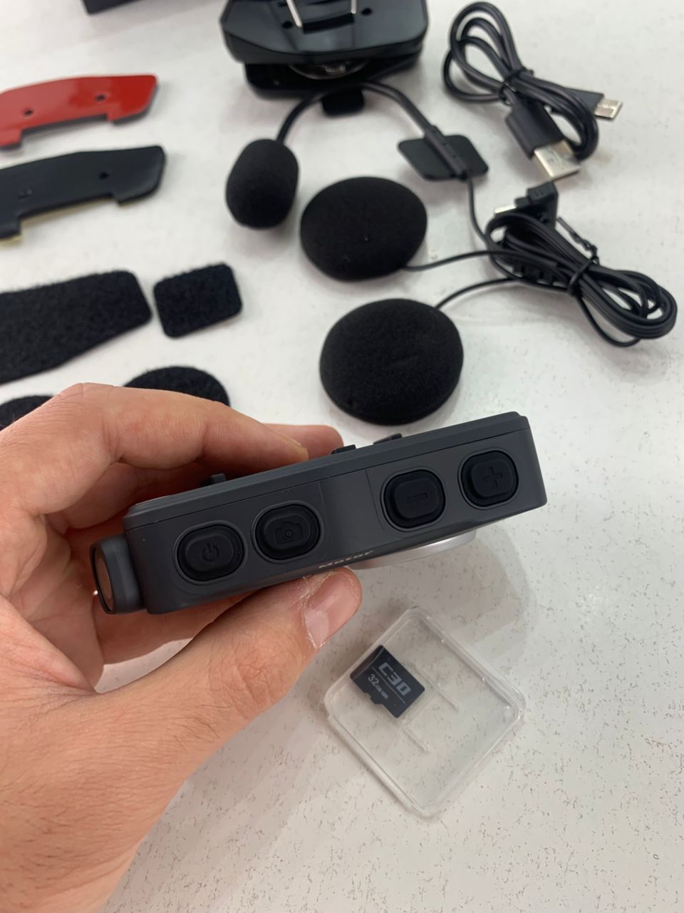 Oreillette Bluetooth pour Casque Moto avec Camera Full HD App Control  - Image 4