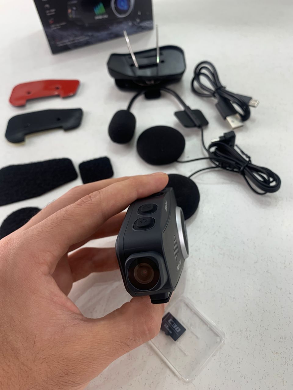 Oreillette Bluetooth pour Casque Moto avec Camera Full HD App Control  - Image 5