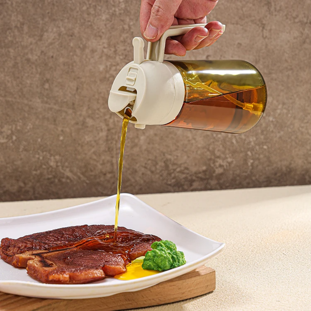 Bouteille d'huile en verre  - Image 3