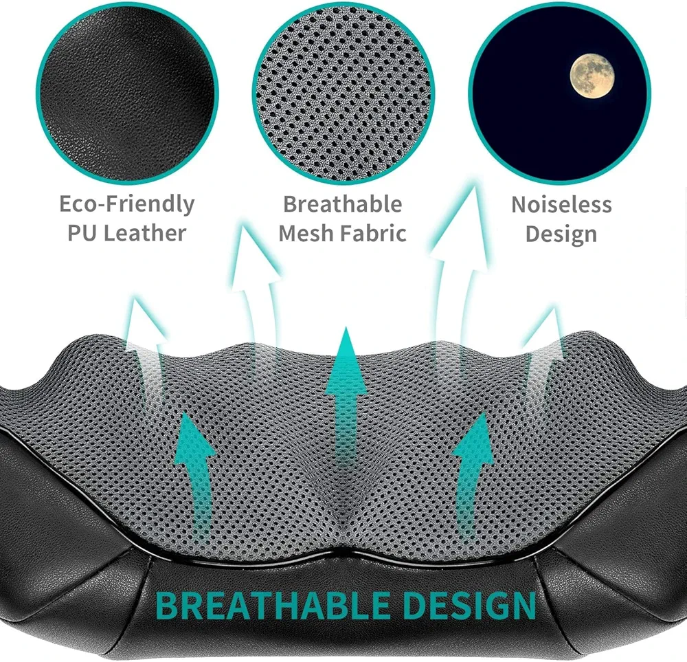  Ceinture Châle 3D Chauffante À Infrarouge, Masseur De Corps Relaxation Shiatsu - Image 2