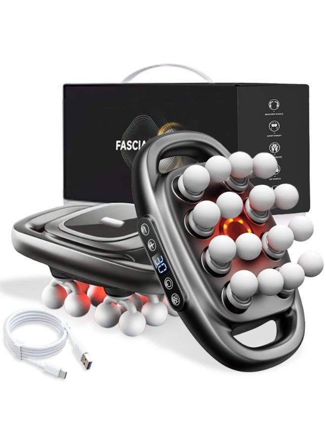 مسدس تدليك بـ16 رأسًا – جهاز مساج للأنسجة العميقة لتخفيف آلام الرقبة والظهر والكتفين والساقين - Image 1