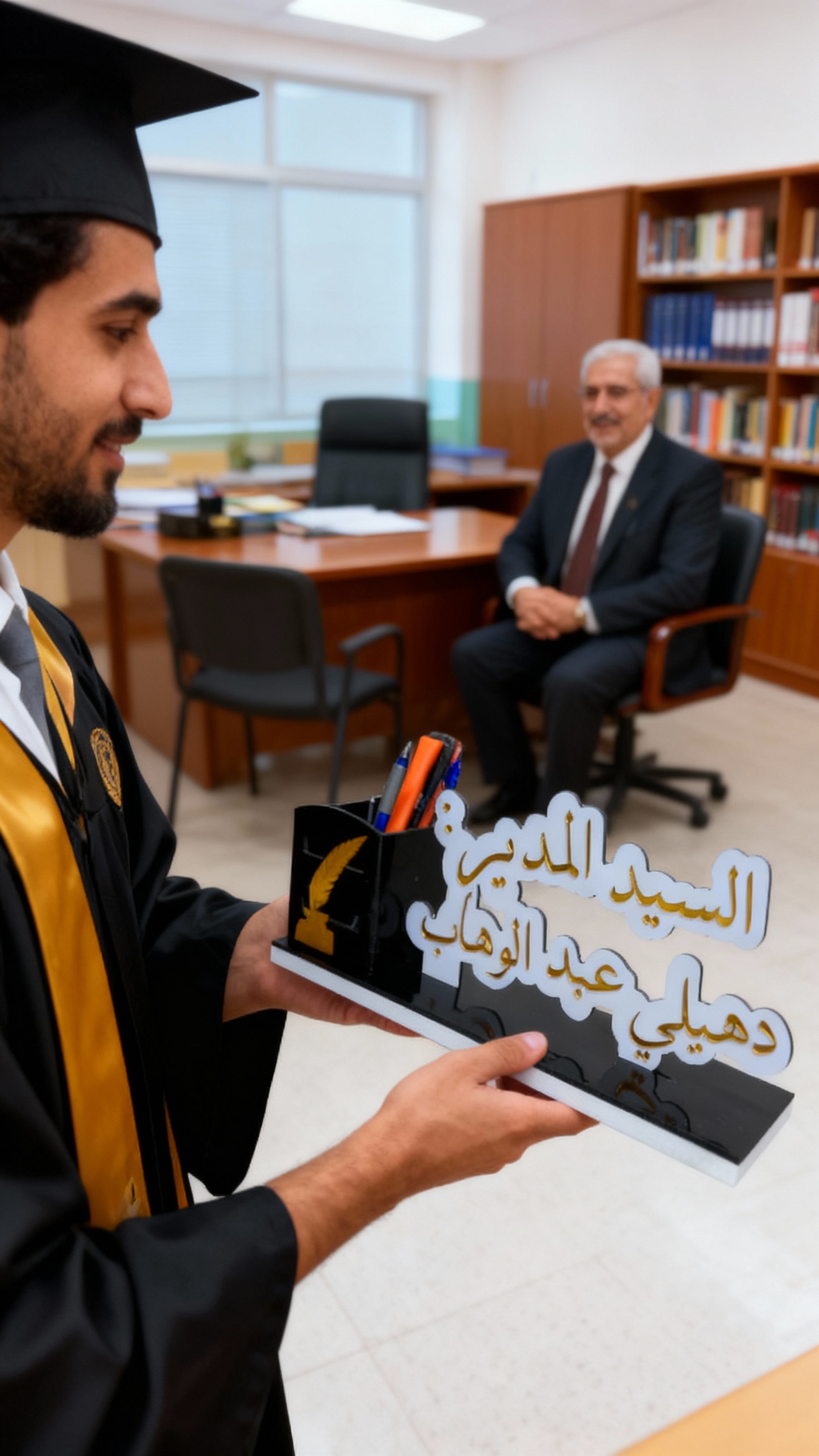 حامل الأقلام المميز ✨ (الإسم و التخصص)  - Image 2